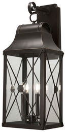 Minka-Lavery - 73294-143C - Four Light Outdoor Wall Mount - De Luz - Oil Rubbed Bronze w/Gold Highlights