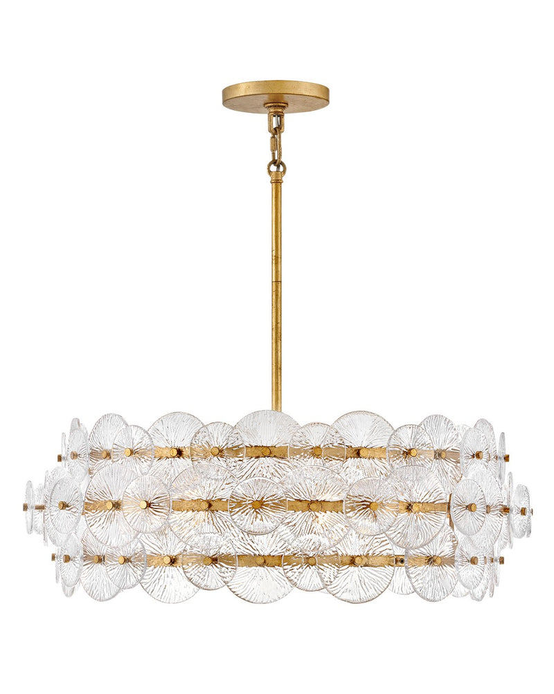 Fredrick Ramond - FR30126DA - LED Pendant - Rene - Distressed Brass