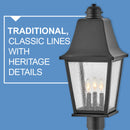 LED Post Top or Pier Mount Lantern<br /><span style="color:#4AB0CE;">Entrega: 4-10 dias en USA</span><br /><span style="color:#4AB0CE;font-size:60%;">PREGUNTE POR ENTREGA EN PANAMA</span><br />Collection: Kingston<br />Finish: Black