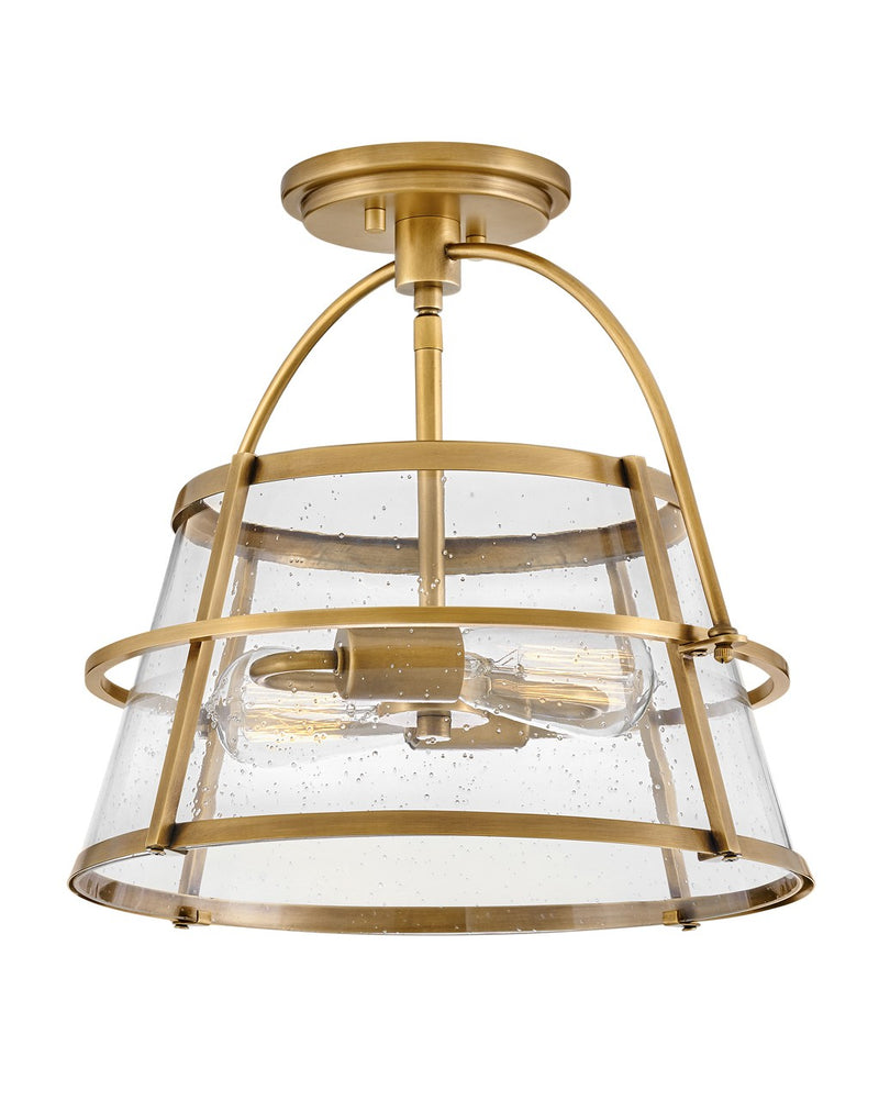 Hinkley - 38111HB-HB - LED Semi-Flush Mount - Tournon - Heritage Brass