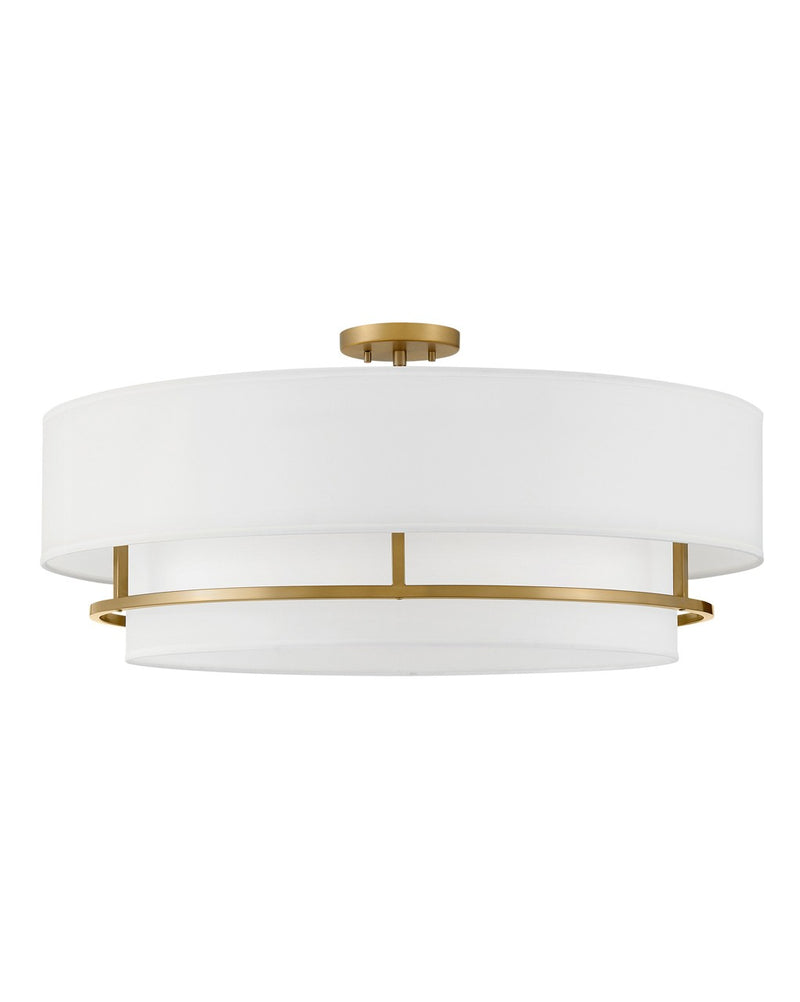 Hinkley - 38895LCB - LED Semi-Flush Mount - Graham - Lacquered Brass