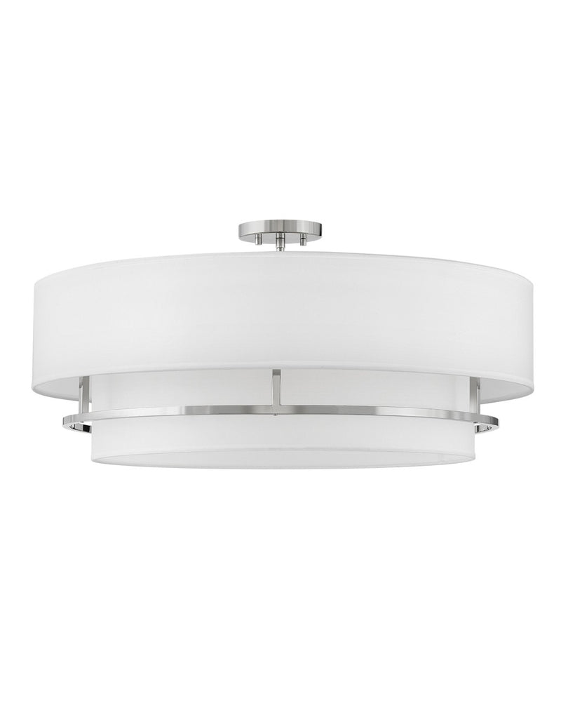 Hinkley - 38895PN - LED Semi-Flush Mount - Graham - Polished Nickel