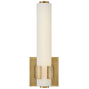 LED Wall Sconce<br /><span style="color:#4AB0CE;">Entrega: 4-10 dias en USA</span><br /><span style="color:#4AB0CE;font-size:60%;">PREGUNTE POR ENTREGA EN PANAMA</span><br />Collection: Aiden<br />Finish: Lacquered Brass