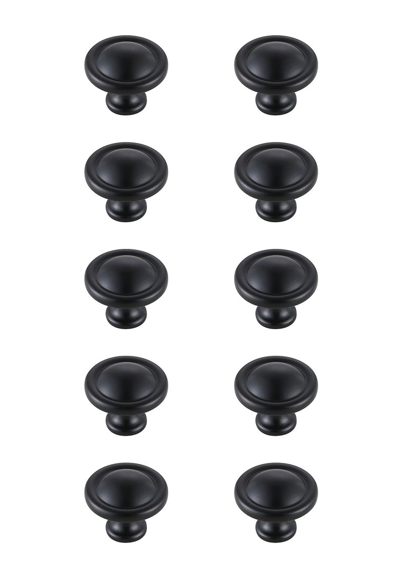 Elegant Lighting - KB2007-MB-10PK - Knob Multipack (Set of 10) - Garlande - Matte Black
