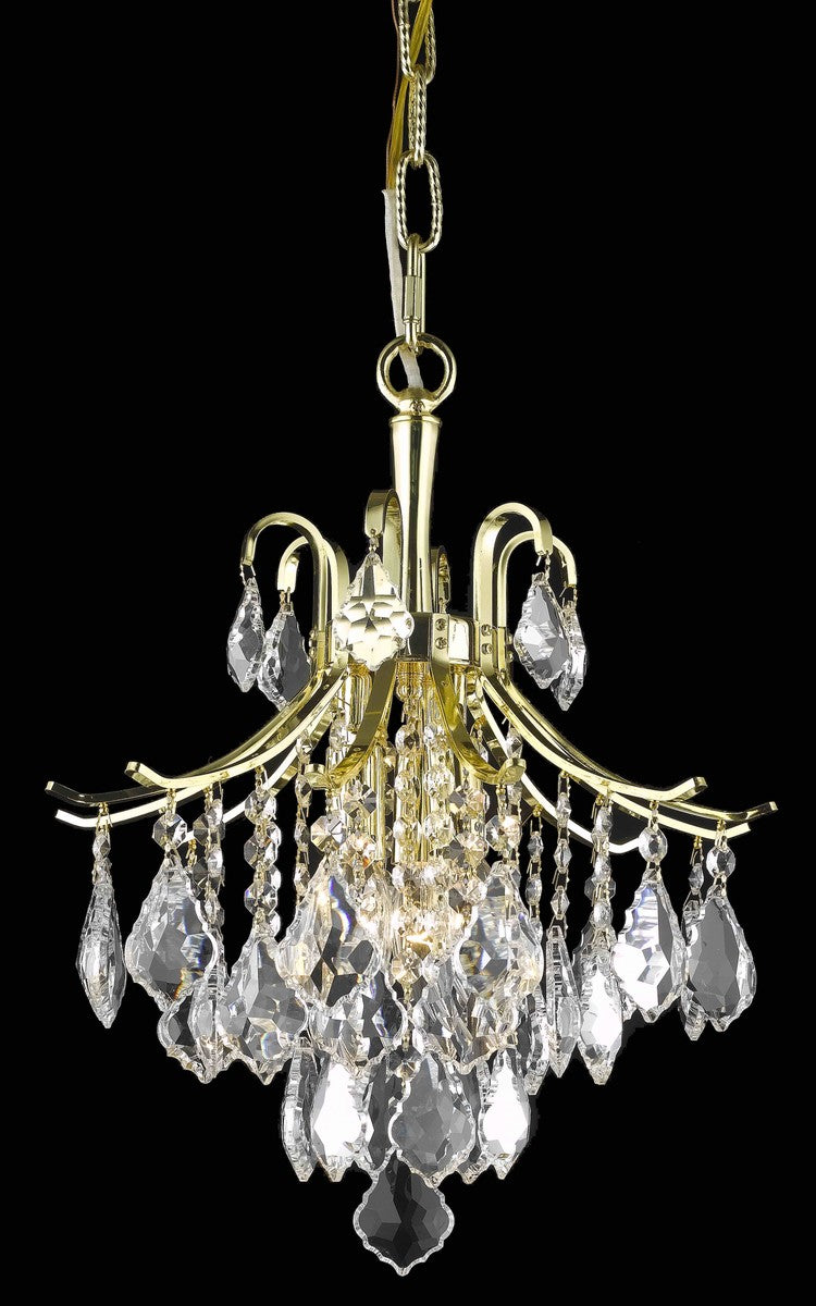 Elegant Lighting - LD8100D12G - Three Light Pendant - Amelia - Gold