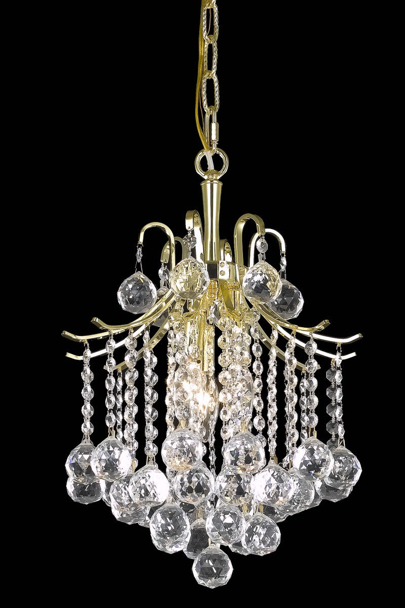 Elegant Lighting - LD8200D12G - Three Light Pendant - Amelia - Gold