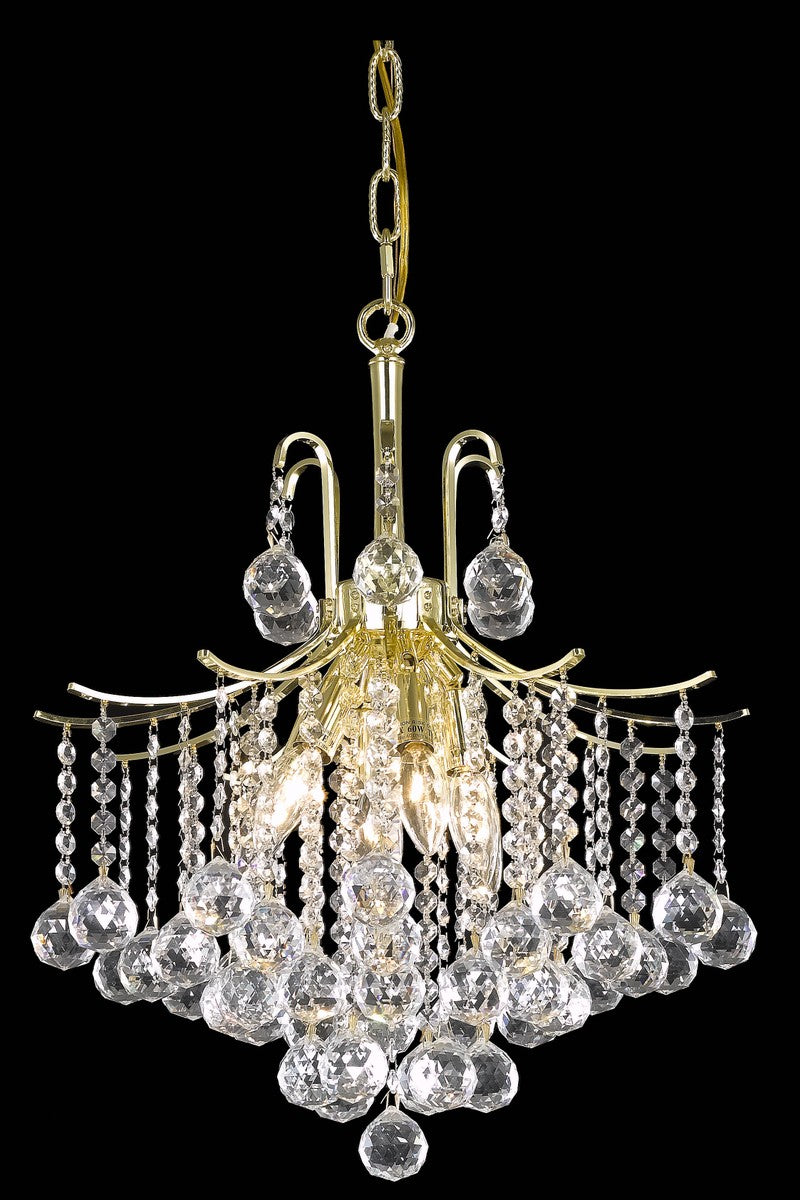 Elegant Lighting - LD8200D17G - Six Light Pendant - Amelia - Gold