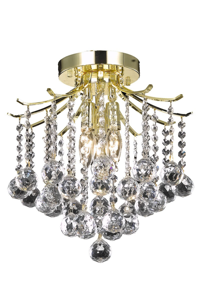 Elegant Lighting - LD8200F12G - Three Light Flush Mount - Amelia - Gold