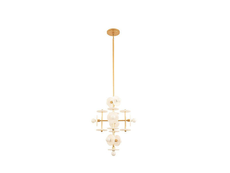 Nine Light Pendant<br /><span style="color:#4AB0CE;">Entrega: 4-10 dias en USA</span><br /><span style="color:#4AB0CE;font-size:60%;">PREGUNTE POR ENTREGA EN PANAMA</span><br />Collection: Amani<br />Finish: Gold