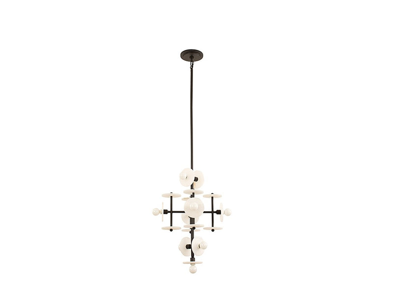 Nine Light Pendant<br /><span style="color:#4AB0CE;">Entrega: 4-10 dias en USA</span><br /><span style="color:#4AB0CE;font-size:60%;">PREGUNTE POR ENTREGA EN PANAMA</span><br />Collection: Amani<br />Finish: Black Cashmere