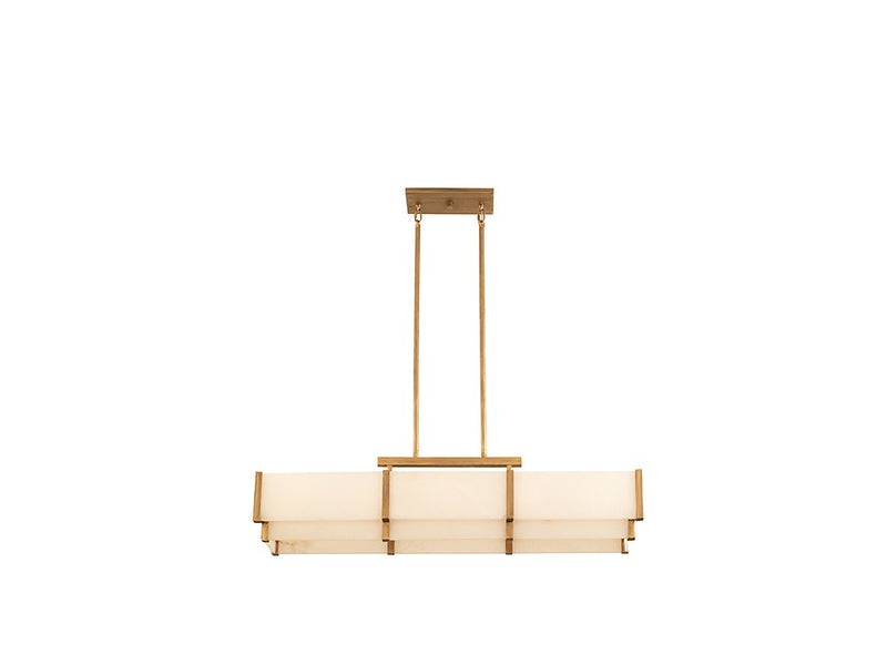 Five Light Linear Chandelier<br /><span style="color:#4AB0CE;">Entrega: 2-3 semanas en USA</span><br /><span style="color:#4AB0CE;font-size:60%;">PREGUNTE POR ENTREGA EN PANAMA</span><br />Collection: Orleans<br />Finish: Distressed Gold