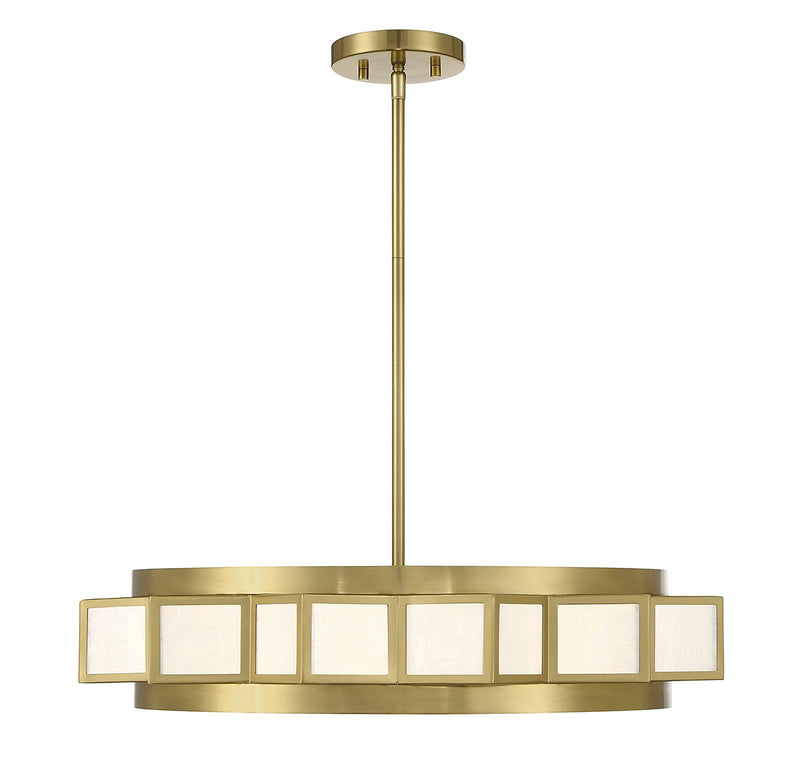 Four Light Chandelier<br /><span style="color:#4AB0CE;">Entrega: 4-10 dias en USA</span><br /><span style="color:#4AB0CE;font-size:60%;">PREGUNTE POR ENTREGA EN PANAMA</span><br />Collection: Gideon<br />Finish: Warm Brass