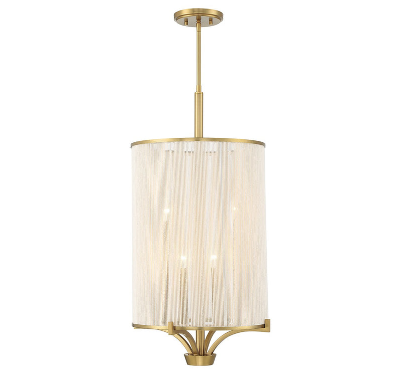 Four Light Chandelier<br /><span style="color:#4AB0CE;">Entrega: 4-10 dias en USA</span><br /><span style="color:#4AB0CE;font-size:60%;">PREGUNTE POR ENTREGA EN PANAMA</span><br />Collection: Wynwood<br />Finish: Warm Brass