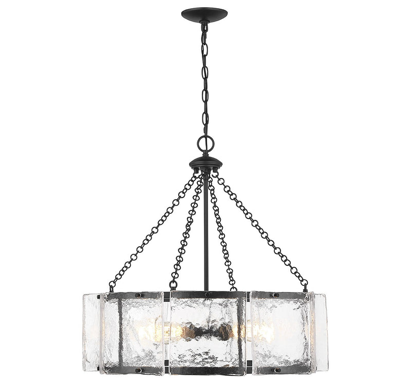 Five Light Pendant<br /><span style="color:#4AB0CE;">Entrega: 4-10 dias en USA</span><br /><span style="color:#4AB0CE;font-size:60%;">PREGUNTE POR ENTREGA EN PANAMA</span><br />Collection: Genry<br />Finish: Matte Black