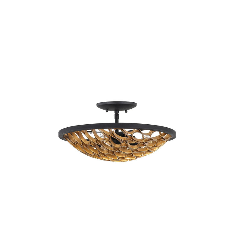 Three Light Semi-Flush Mount<br /><span style="color: