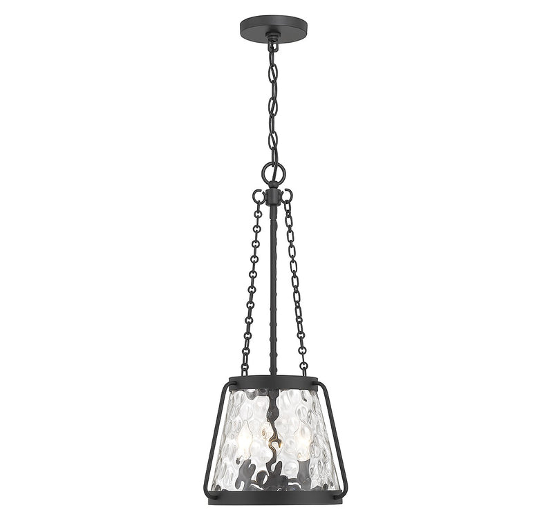 Three Light Pendant<br /><span style="color:#4AB0CE;">Entrega: 4-10 dias en USA</span><br /><span style="color:#4AB0CE;font-size:60%;">PREGUNTE POR ENTREGA EN PANAMA</span><br />Collection: Crawford<br />Finish: Matte Black