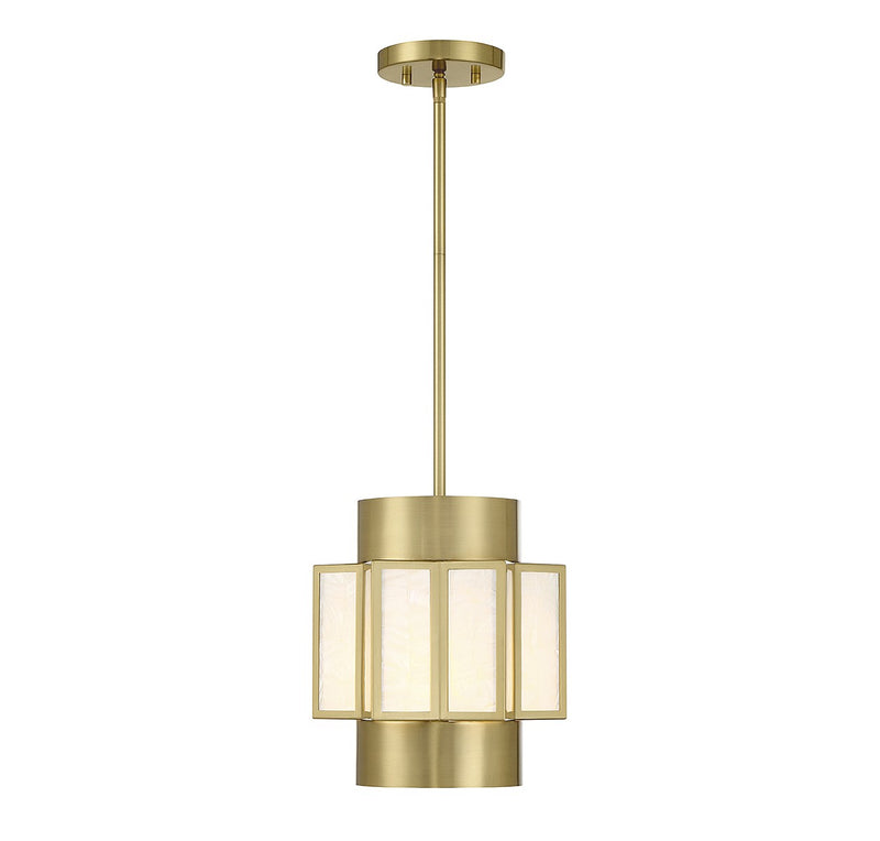 Three Light Pendant<br /><span style="color:#4AB0CE;">Entrega: 4-10 dias en USA</span><br /><span style="color:#4AB0CE;font-size:60%;">PREGUNTE POR ENTREGA EN PANAMA</span><br />Collection: Gideon<br />Finish: Warm Brass