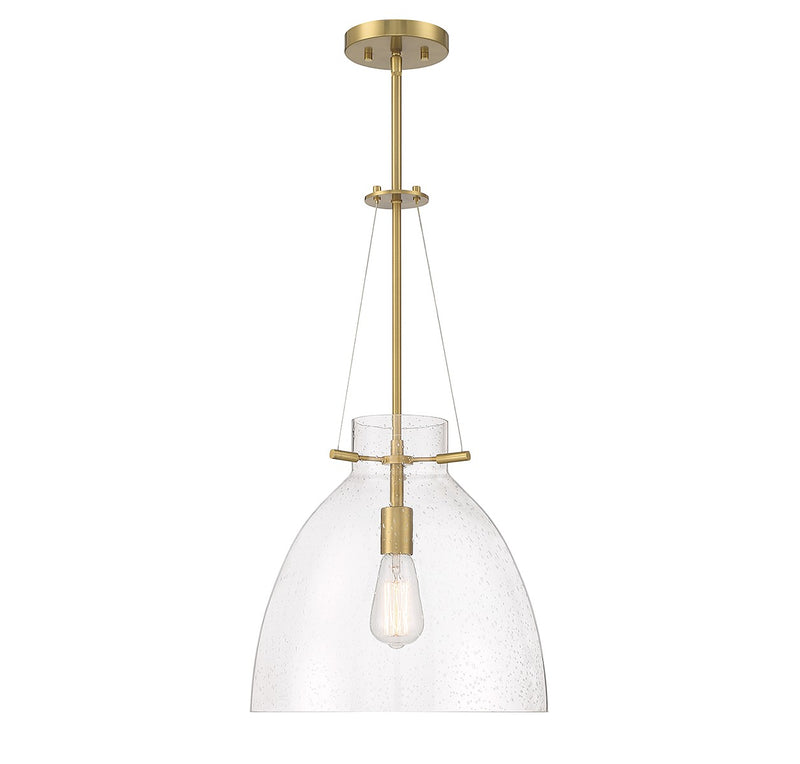 One Light Pendant<br /><span style="color:#4AB0CE;">Entrega: 3-4 semanas en USA</span><br /><span style="color:#4AB0CE;font-size:60%;">PREGUNTE POR ENTREGA EN PANAMA</span><br />Collection: Foster<br />Finish: Warm Brass