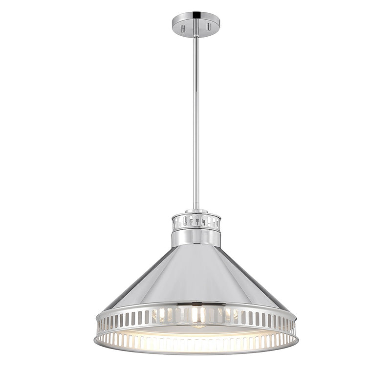 Three Light Pendant<br /><span style="color:#4AB0CE;">Entrega: 4-10 dias en USA</span><br /><span style="color:#4AB0CE;font-size:60%;">PREGUNTE POR ENTREGA EN PANAMA</span><br />Collection: Seagram<br />Finish: Polished Nickel