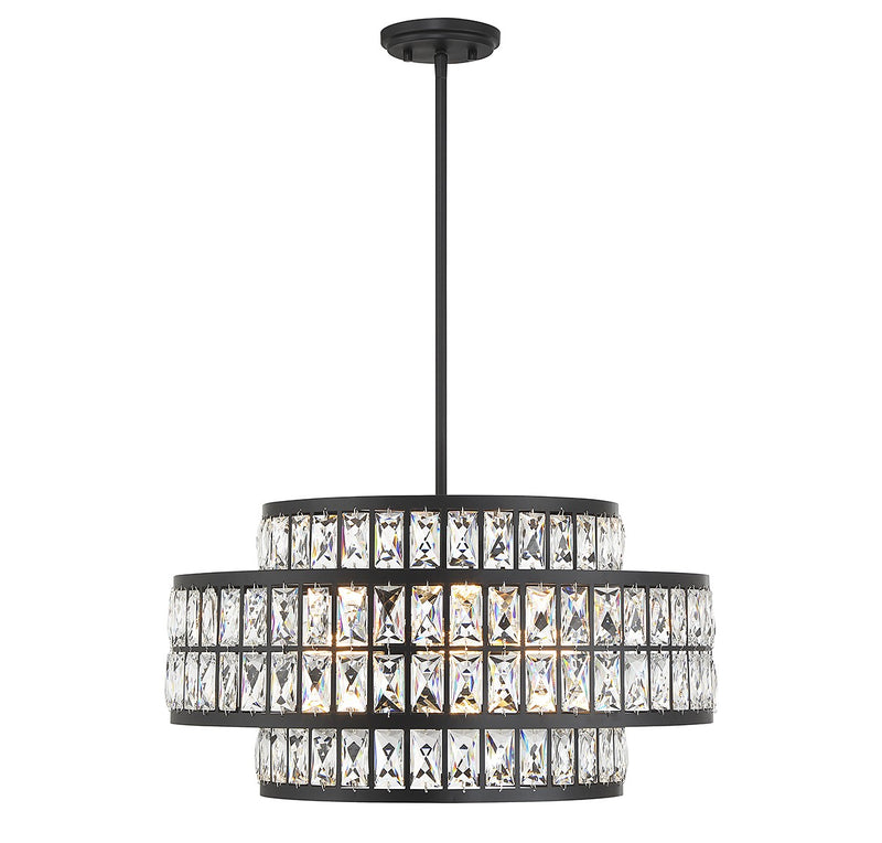 Four Light Pendant<br /><span style="color:#4AB0CE;">Entrega: 4-10 dias en USA</span><br /><span style="color:#4AB0CE;font-size:60%;">PREGUNTE POR ENTREGA EN PANAMA</span><br />Collection: Renzo<br />Finish: Matte Black