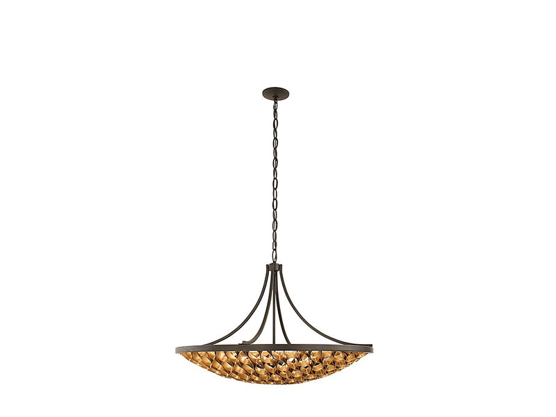 Eight Light Pendant<br /><span style="color:#4AB0CE;">Entrega: 4-10 dias en USA</span><br /><span style="color:#4AB0CE;font-size:60%;">PREGUNTE POR ENTREGA EN PANAMA</span><br />Collection: Ventura<br />Finish: Matte Black and Gold