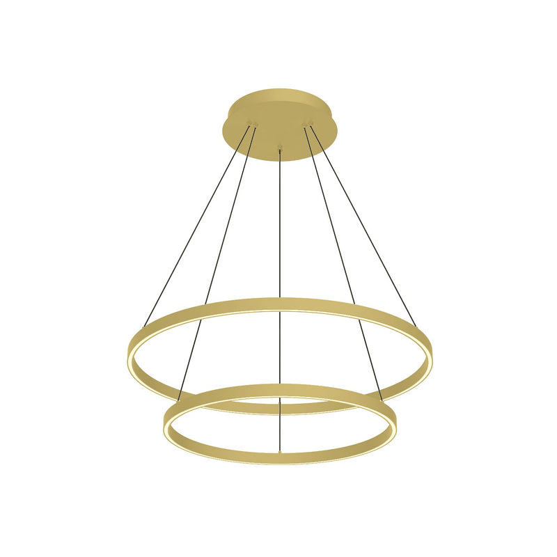 LED Chandelier<br /><span style="color:#4AB0CE;">Entrega: 4-10 dias en USA</span><br /><span style="color:#4AB0CE;font-size:60%;">PREGUNTE POR ENTREGA EN PANAMA</span><br />Collection: Cerchio<br />Finish: Brushed Gold