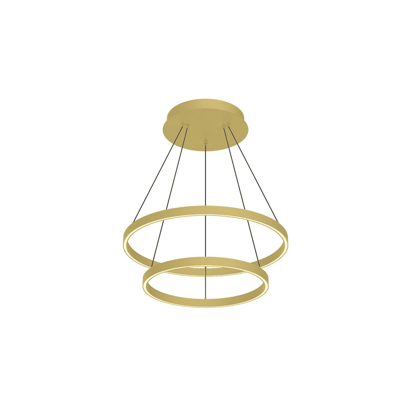LED Chandelier<br /><span style="color:#4AB0CE;">Entrega: 4-10 dias en USA</span><br /><span style="color:#4AB0CE;font-size:60%;">PREGUNTE POR ENTREGA EN PANAMA</span><br />Collection: Cerchio<br />Finish: Brushed Gold