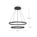 Kuzco Lighting - CH87832-BK - LED Chandelier - Cerchio - Black