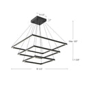 LED Chandelier<br /><span style="color:#4AB0CE;">Entrega: 4-10 dias en USA</span><br /><span style="color:#4AB0CE;font-size:60%;">PREGUNTE POR ENTREGA EN PANAMA</span><br />Collection: Piazza<br />Finish: Black