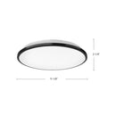 Kuzco Lighting - FM43311-BK - LED Flush Mount - Brook - Black