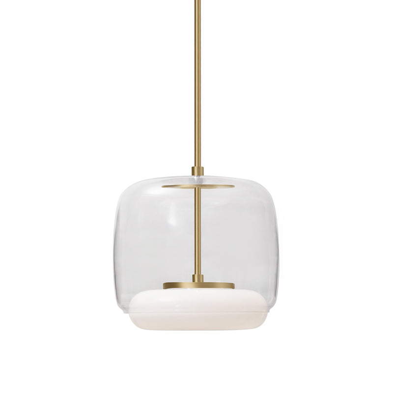 LED Pendant<br /><span style="color:#4AB0CE;">Entrega: 4-10 dias en USA</span><br /><span style="color:#4AB0CE;font-size:60%;">PREGUNTE POR ENTREGA EN PANAMA</span><br />Collection: Enkel<br />Finish: Clear/Brushed Gold