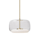 LED Pendant<br /><span style="color:#4AB0CE;">Entrega: 4-10 dias en USA</span><br /><span style="color:#4AB0CE;font-size:60%;">PREGUNTE POR ENTREGA EN PANAMA</span><br />Collection: Enkel<br />Finish: Clear/Brushed Gold