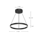 Kuzco Lighting - PD87118-BK - LED Pendant - Cerchio - Black