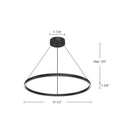 Kuzco Lighting - PD87132-BK - LED Pendant - Cerchio - Black