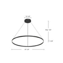 Kuzco Lighting - PD87148-BK - LED Pendant - Cerchio - Black