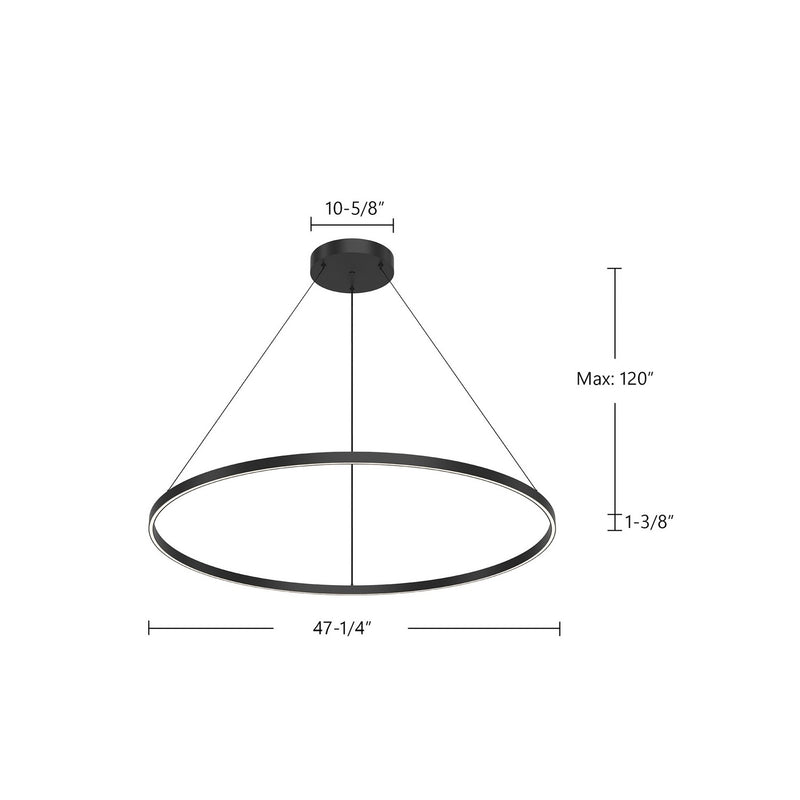 Kuzco Lighting - PD87148-BK - LED Pendant - Cerchio - Black