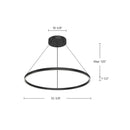 Kuzco Lighting - PD87736-BK - LED Pendant - Cerchio - Black