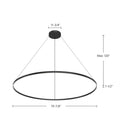 Kuzco Lighting - PD87772-BK - LED Pendant - Cerchio - Black