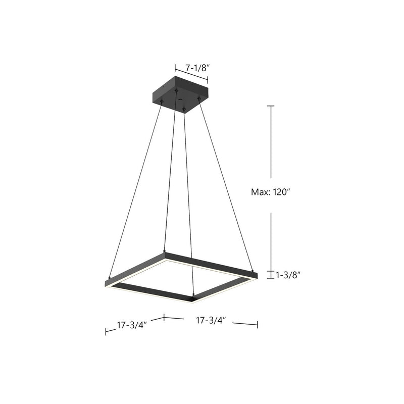 Kuzco Lighting - PD88118-BK - LED Pendant - Piazza - Black