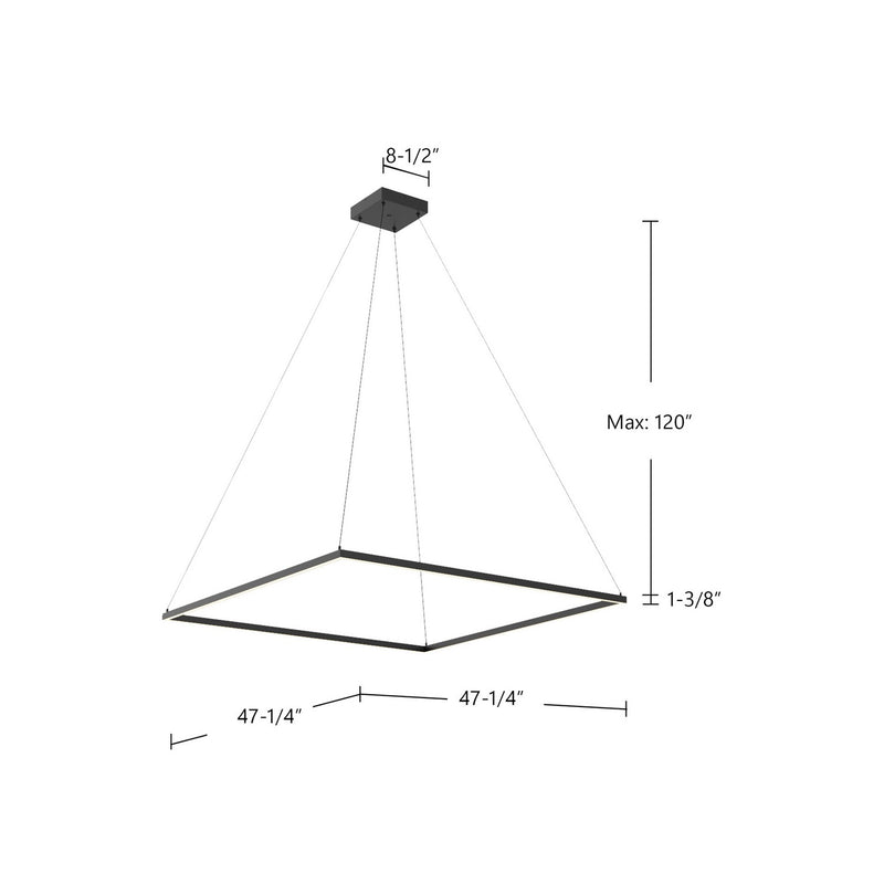 Kuzco Lighting - PD88148-BK - LED Pendant - Piazza - Black