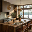 Varaluz - 240P01BTR - One Light Pendant - Flow - Baguette/Natural Rattan
