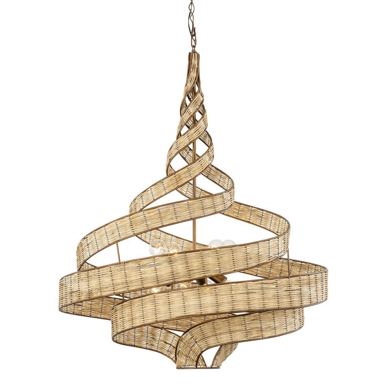 Eight Light Pendant<br /><span style="color:#4AB0CE;">Entrega: 7-8 semanas en USA</span><br /><span style="color:#4AB0CE;font-size:60%;">PREGUNTE POR ENTREGA EN PANAMA</span><br />Collection: Flow<br />Finish: Baguette/Natural Rattan