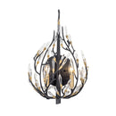 Two Light Wall Sconce<br /><span style="color:#4AB0CE;">Entrega: 4-10 dias en USA</span><br /><span style="color:#4AB0CE;font-size:60%;">PREGUNTE POR ENTREGA EN PANAMA</span><br />Collection: Bask<br />Finish: Matte Black/French Gold