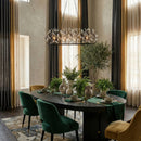 Six Light Linear Pendant<br /><span style="color:#4AB0CE;">Entrega: 4-10 dias en USA</span><br /><span style="color:#4AB0CE;font-size:60%;">PREGUNTE POR ENTREGA EN PANAMA</span><br />Collection: Bask<br />Finish: Matte Black/French Gold