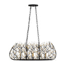 Six Light Linear Pendant<br /><span style="color:#4AB0CE;">Entrega: 4-10 dias en USA</span><br /><span style="color:#4AB0CE;font-size:60%;">PREGUNTE POR ENTREGA EN PANAMA</span><br />Collection: Bask<br />Finish: Matte Black/French Gold