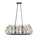 Six Light Linear Pendant<br /><span style="color:#4AB0CE;">Entrega: 4-10 dias en USA</span><br /><span style="color:#4AB0CE;font-size:60%;">PREGUNTE POR ENTREGA EN PANAMA</span><br />Collection: Bask<br />Finish: Matte Black/French Gold