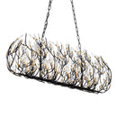 Eight Light Linear Pendant<br /><span style="color:#4AB0CE;">Entrega: 4-10 dias en USA</span><br /><span style="color:#4AB0CE;font-size:60%;">PREGUNTE POR ENTREGA EN PANAMA</span><br />Collection: Bask<br />Finish: Matte Black/French Gold