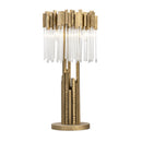 Three Light Table Lamp<br /><span style="color:#4AB0CE;">Entrega: 4-10 dias en USA</span><br /><span style="color:#4AB0CE;font-size:60%;">PREGUNTE POR ENTREGA EN PANAMA</span><br />Collection: Matrix<br />Finish: Havana Gold
