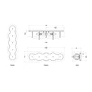 Varaluz - 370B02HG - Two Light Bath - Cosmos - Havana Gold