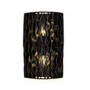 Two Light Wall Sconce<br /><span style="color:#4AB0CE;">Entrega: 4-10 dias en USA</span><br /><span style="color:#4AB0CE;font-size:60%;">PREGUNTE POR ENTREGA EN PANAMA</span><br />Collection: Estela<br />Finish: Matte Black/French Gold